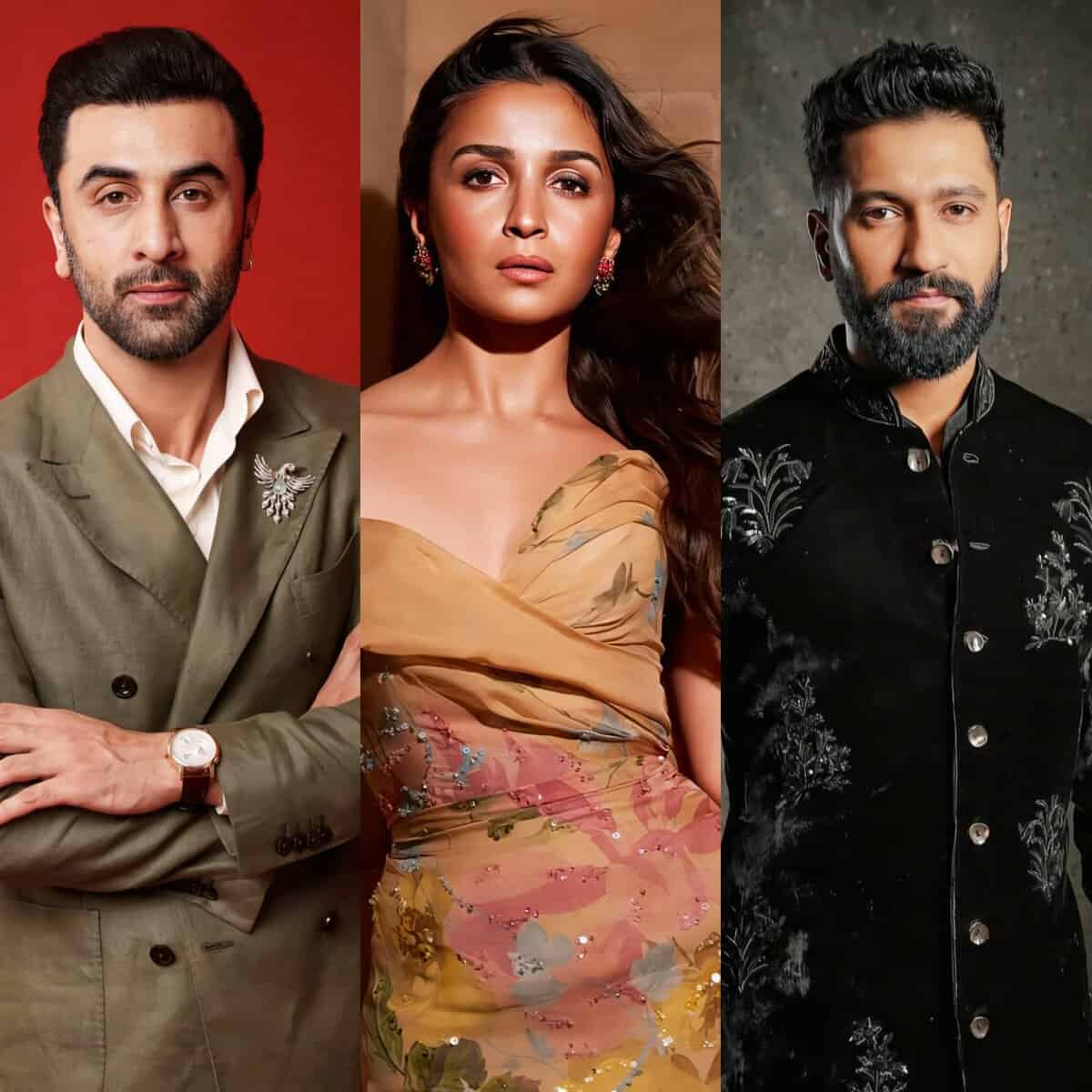 Vicky Kaushal, Alia Bhatt and Ranbir Kapoor 