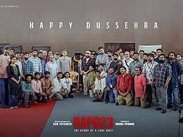 Ram Pothineni Celebrates Dussehra on RAPO23 Sets