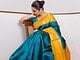 Vidya Balan Stuns in Peacock Green on Maha Navami